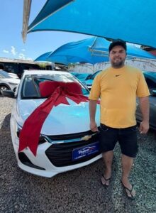 Cliente satisfeito com seu veiculo