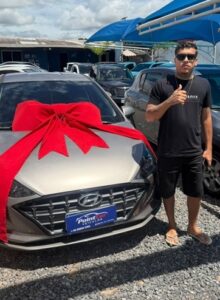 Cliente satisfeito com seu veiculo