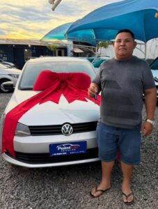 Cliente satisfeito com seu veiculo