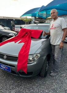 Cliente satisfeito com seu veiculo
